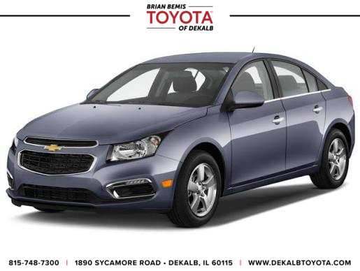 Gray (Tungsten Metallic) 2015 Chevrolet Cruze Sedan Front-Wheel Drive 6-Speed Automatic
