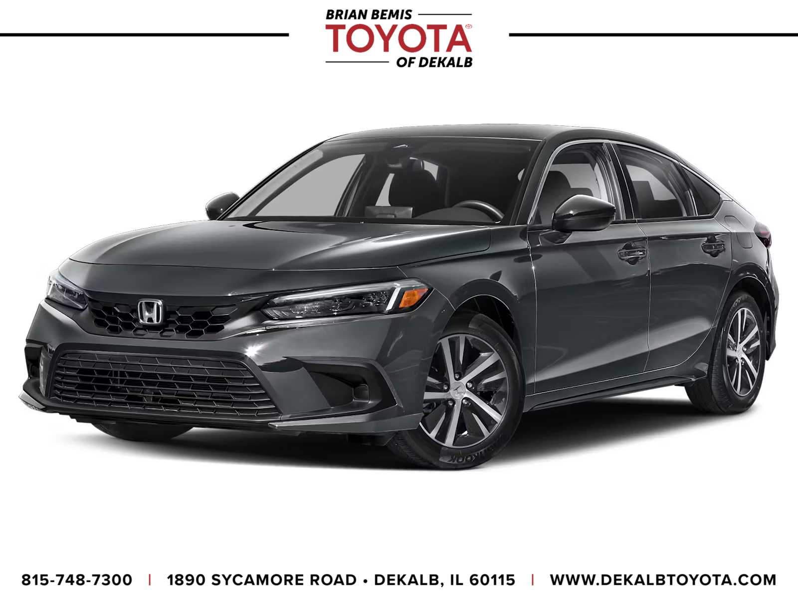Lunar Silver Metallic 2023 Honda Civic Sedan Front-Wheel Drive Continuously Variable Transmission