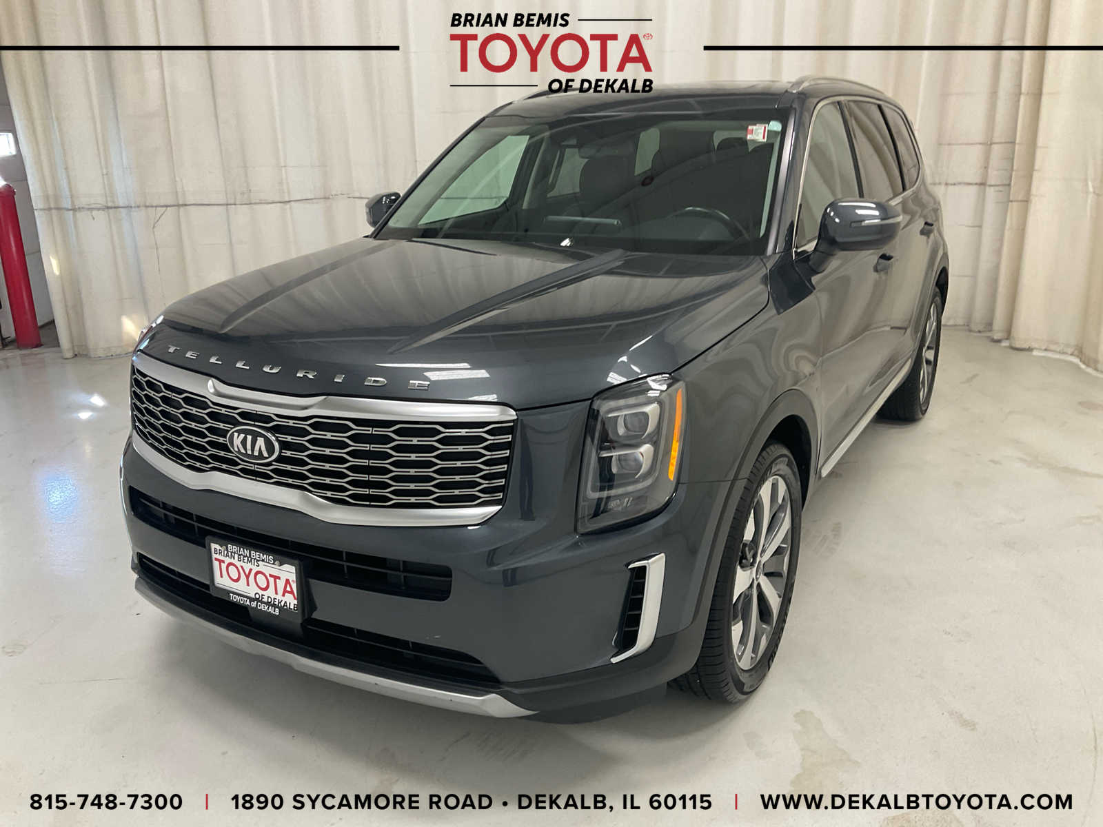 Gray (Gravity Grey) 2021 Kia Telluride EX AWD SUV / Crossover All-Wheel Drive 8-Speed Automatic