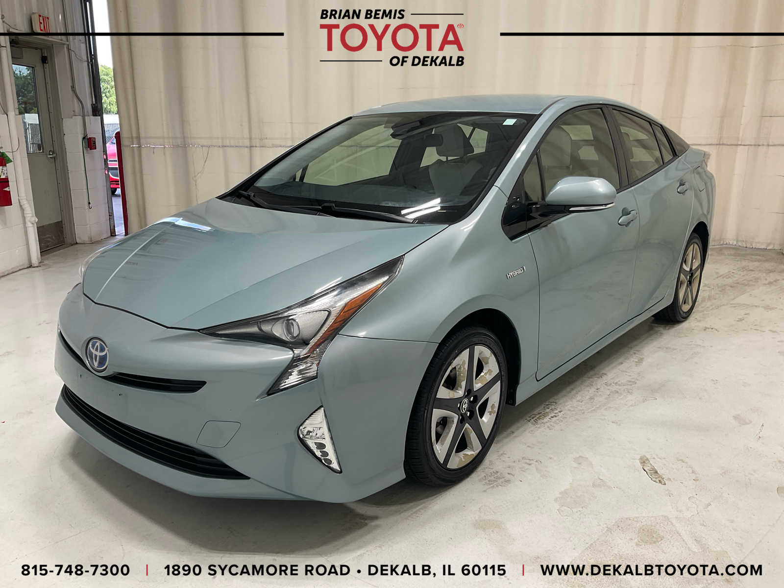 Sea Glass Pearl 2017 Toyota Prius Three Touring FWD Hatchback Front-Wheel Drive Continuously Variable Transmission