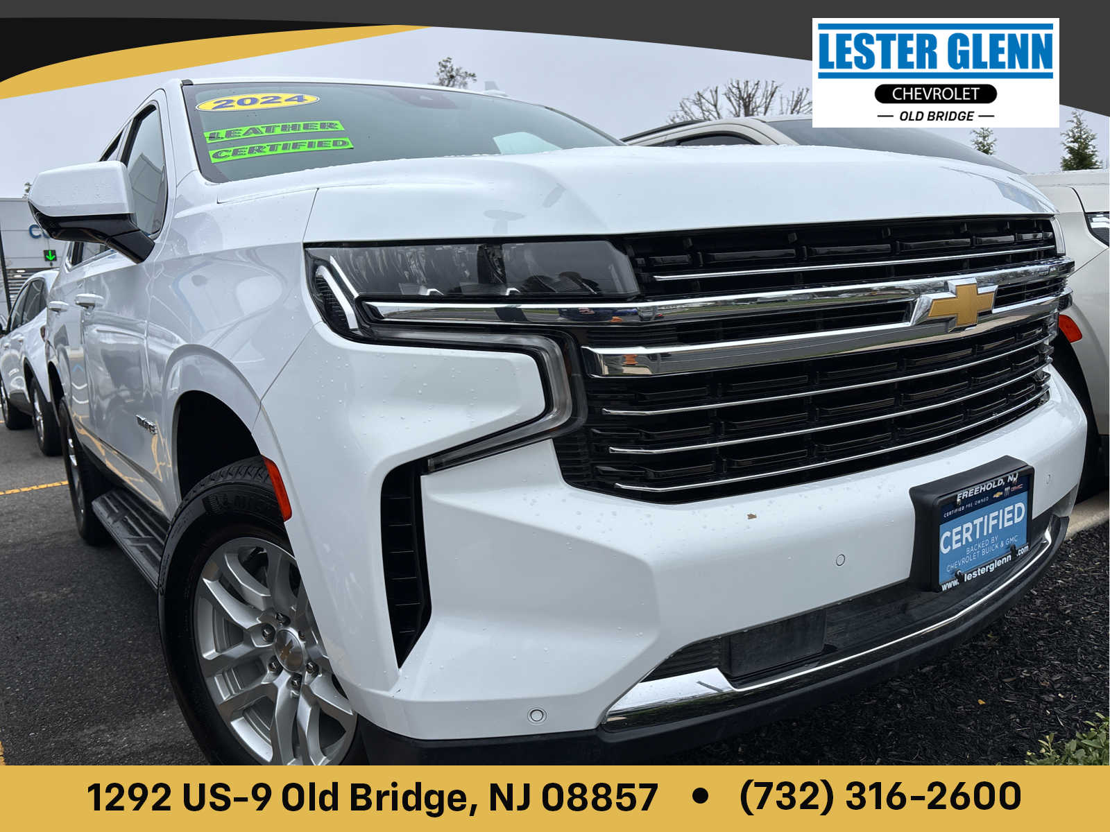 Summit White 2024 Chevrolet Tahoe SUV / Crossover Four-Wheel Drive 10-Speed Automatic