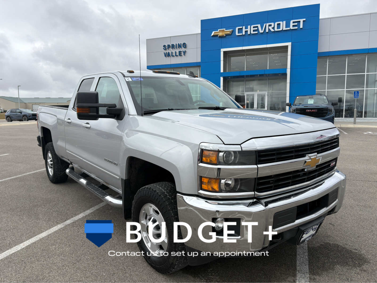 Silver Ice Metallic 2016 Chevrolet Silverado 2500HD LT Double Cab 4WD Pickup Truck Four-Wheel Drive 6-Speed Automatic
