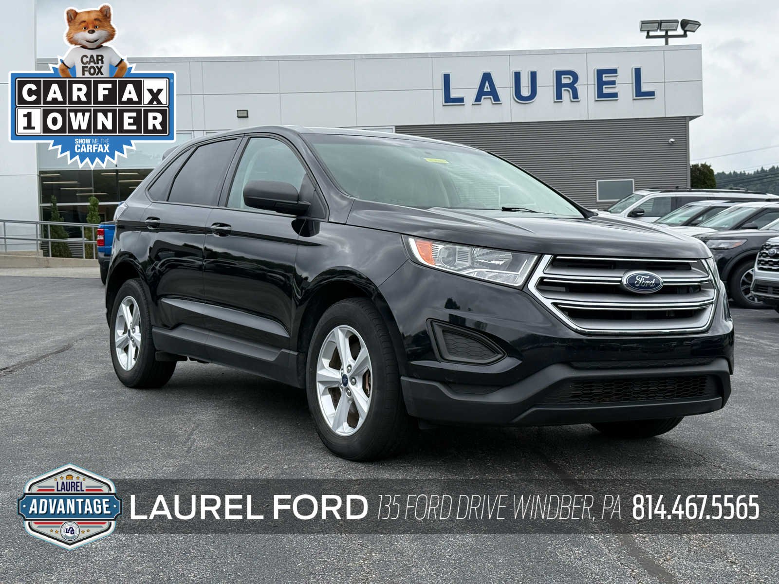 Shadow Black 2018 Ford Edge SUV / Crossover All-Wheel Drive 6-Speed Automatic