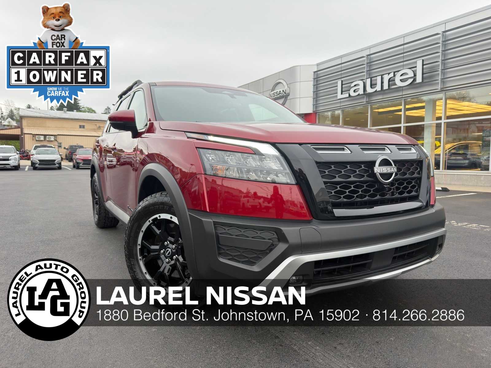 Red (Scarlet Ember Tintcoat) 2025 Nissan Pathfinder Rock Creek 4WD SUV / Crossover All-Wheel Drive 9-Speed Automatic