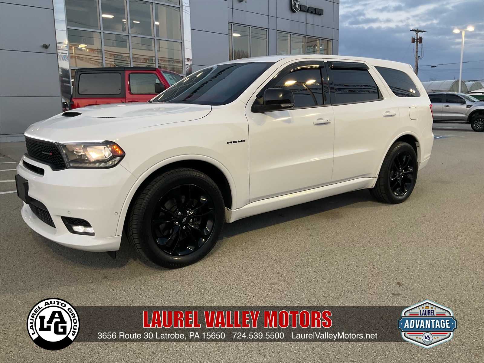 White Knuckle Clearcoat 2020 Dodge Durango R/T AWD SUV / Crossover All-Wheel Drive Automatic