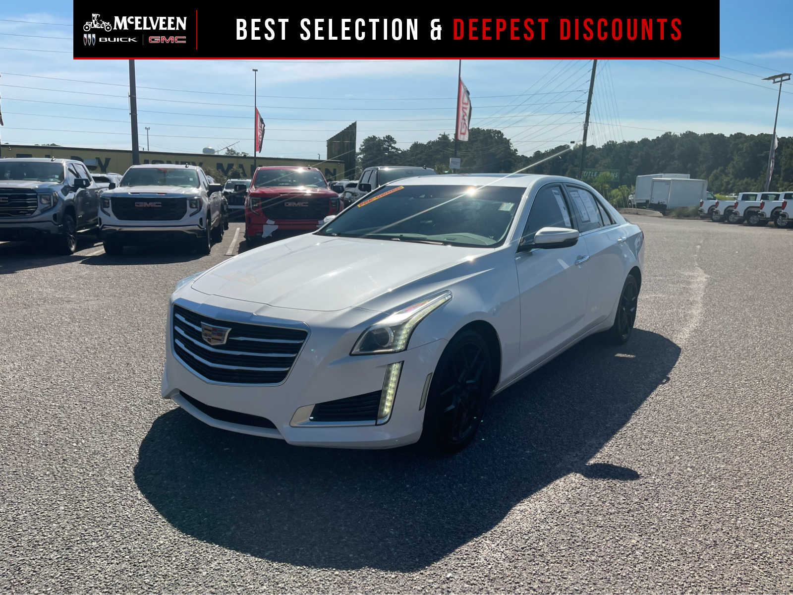 Crystal White Tricoat 2016 Cadillac CTS Sedan All-Wheel Drive 8-Speed Automatic