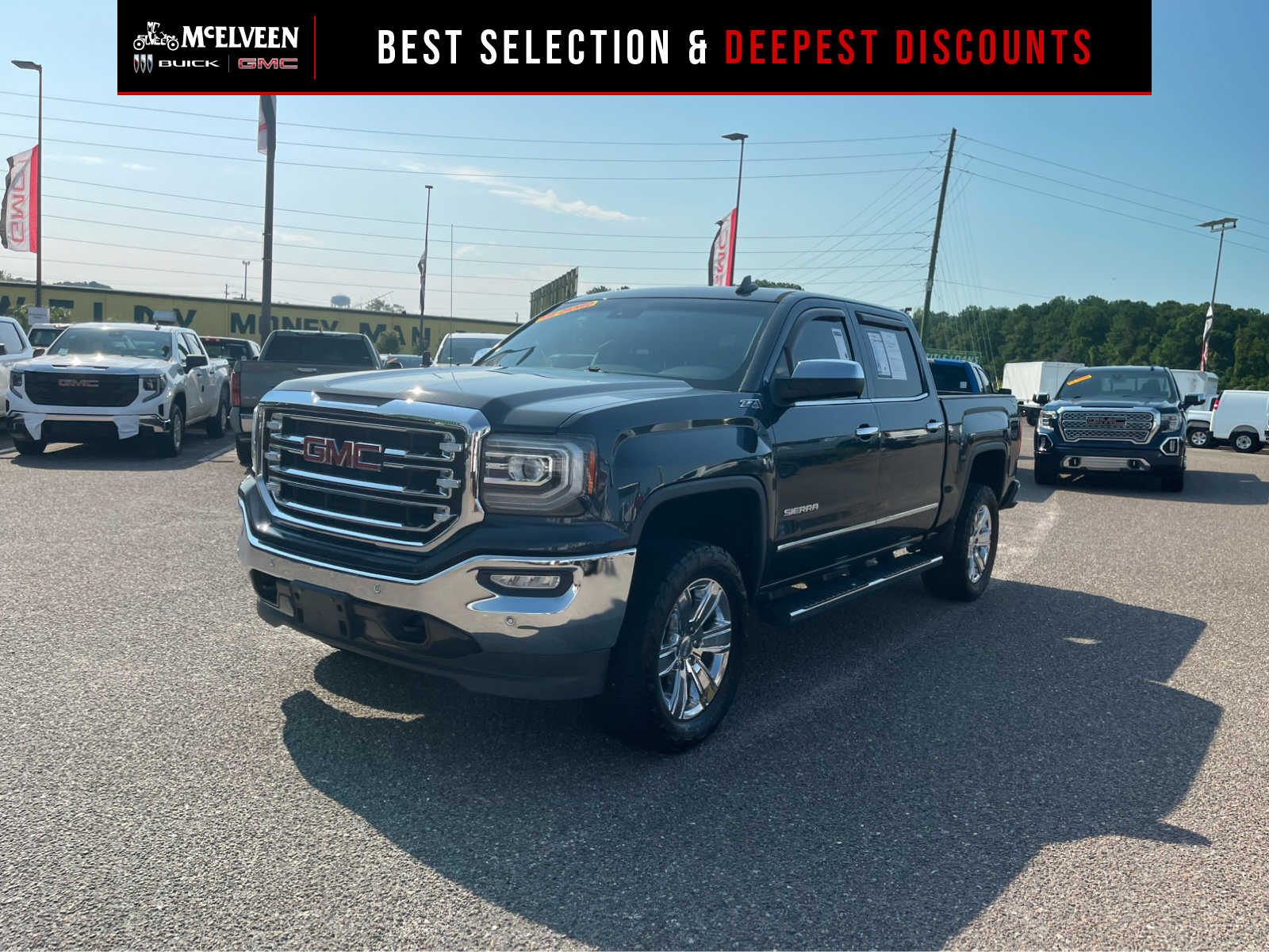 Dark Slate Metallic 2018 GMC Sierra 1500 Pickup Truck Four-Wheel Drive 8-Speed Automatic