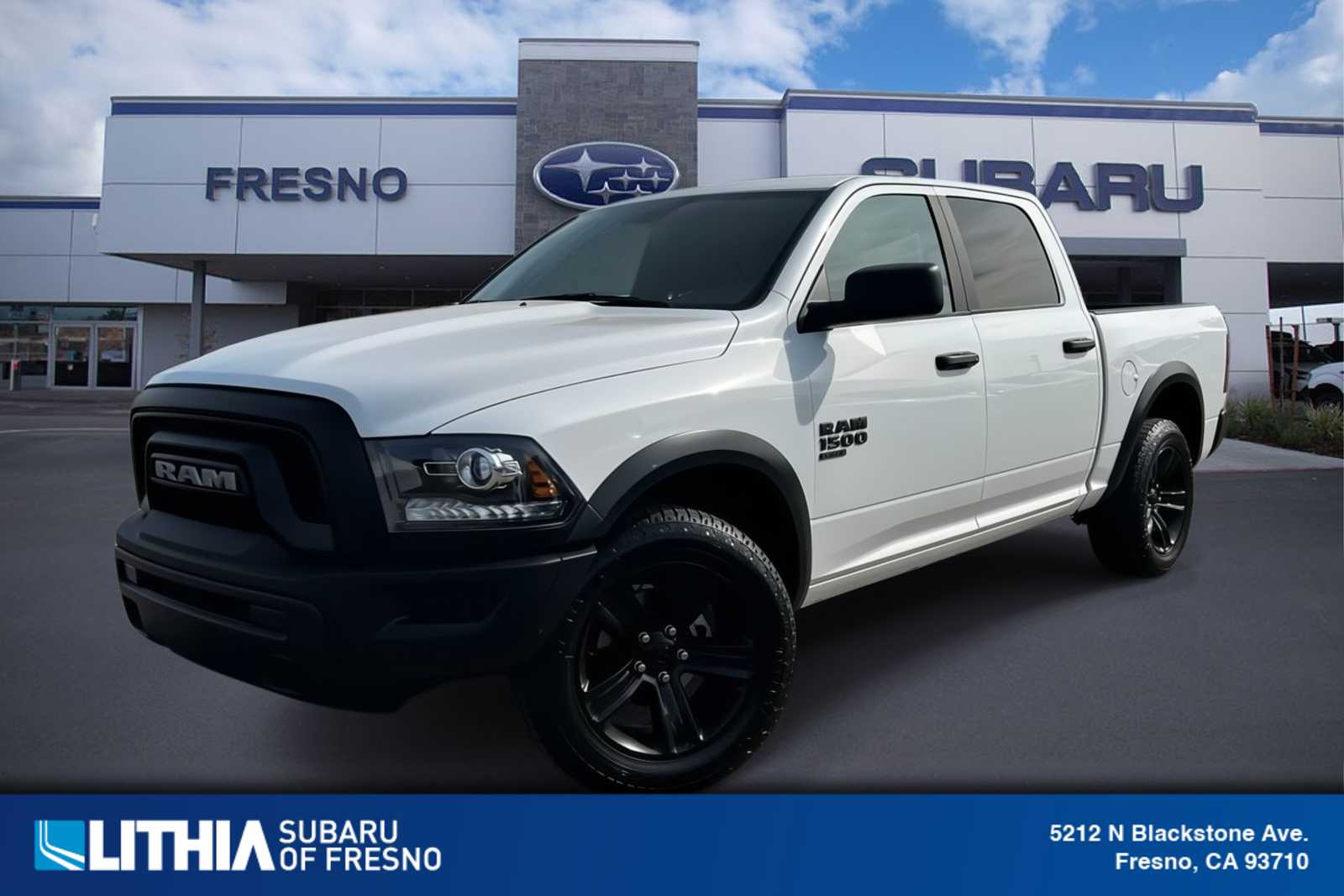 Bright White Clearcoat 2024 RAM 1500 Classic Warlock Crew Cab 4WD Pickup Truck Four-Wheel Drive 8-Speed Automatic