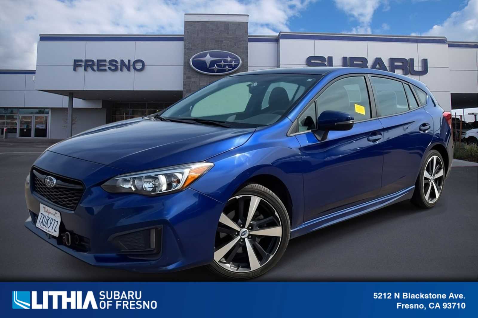 Lapis Blue Pearl 2017 Subaru Impreza 2.0i Sport Wagon Hatchback All-Wheel Drive 5-Speed Manual
