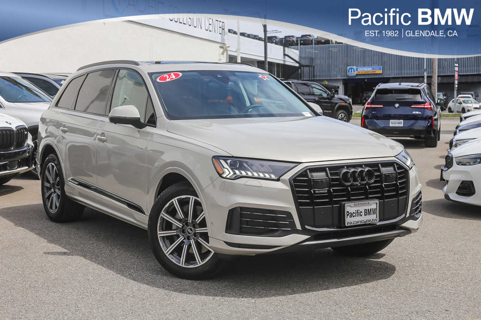 Brown (Vicuna Beige Metallic) 2024 Audi Q7 quattro Premium Plus 45 TFSI SUV / Crossover All-Wheel Drive 8-Speed Automatic