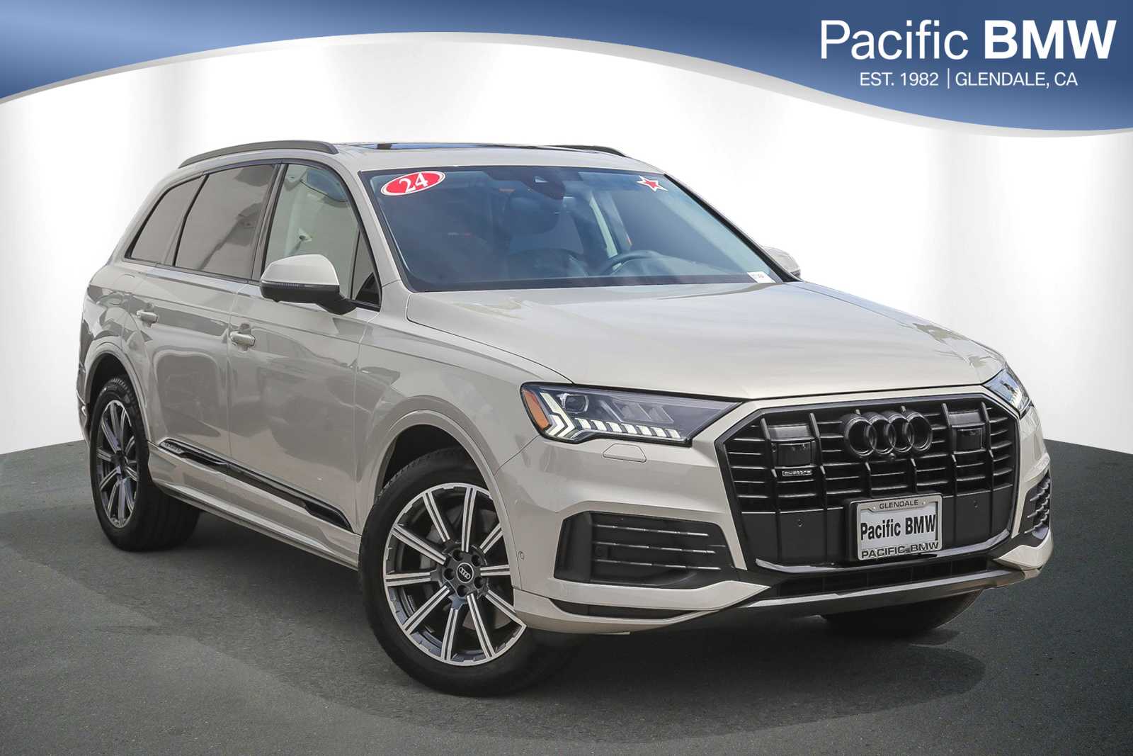 Brown (Vicuna Beige Metallic) 2024 Audi Q7 quattro Premium Plus 45 TFSI SUV / Crossover All-Wheel Drive 8-Speed Automatic