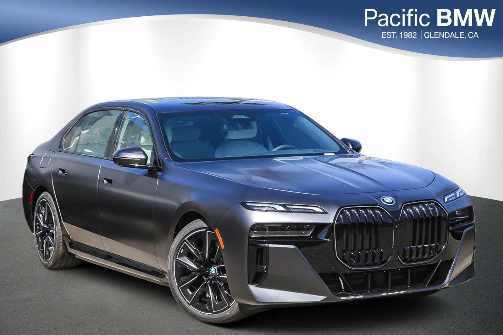 Gray (Frozen Deep Grey) 2025 BMW i7 xDrive60 Sedan All-Wheel Drive 1-Speed Automatic