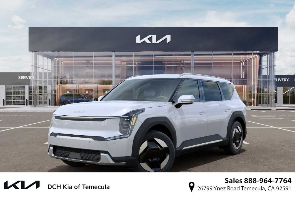 Glacier White 2026 Kia EV9 Wind AWD SUV / Crossover All-Wheel Drive 1-Speed Automatic