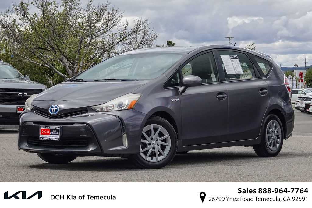 Magnetic Gray Metallic 2015 Toyota Prius v Five FWD Wagon Front-Wheel Drive Continuously Variable Transmission