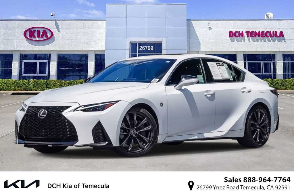Ultra White 2024 Lexus IS 350 F Sport RWD Sedan Rear-Wheel Drive 8-Speed Automatic
