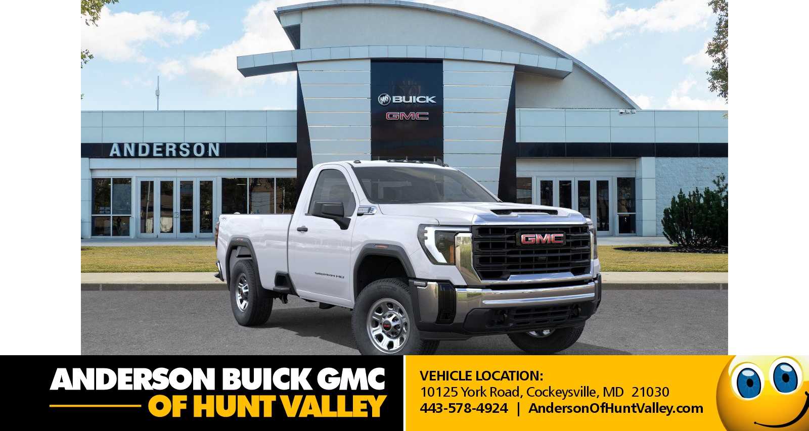 Summit White 2026 GMC Sierra 2500HD Pro Regular Cab LB 4WD Pickup Truck Four-Wheel Drive Automatic