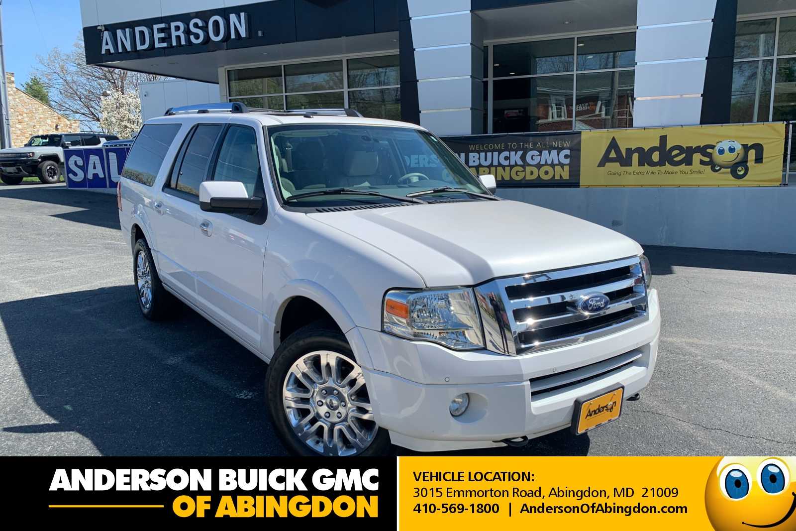 White Platinum Metallic Tri-Coat 2014 Ford Expedition EL Limited 4WD SUV / Crossover Four-Wheel Drive 6-Speed Automatic