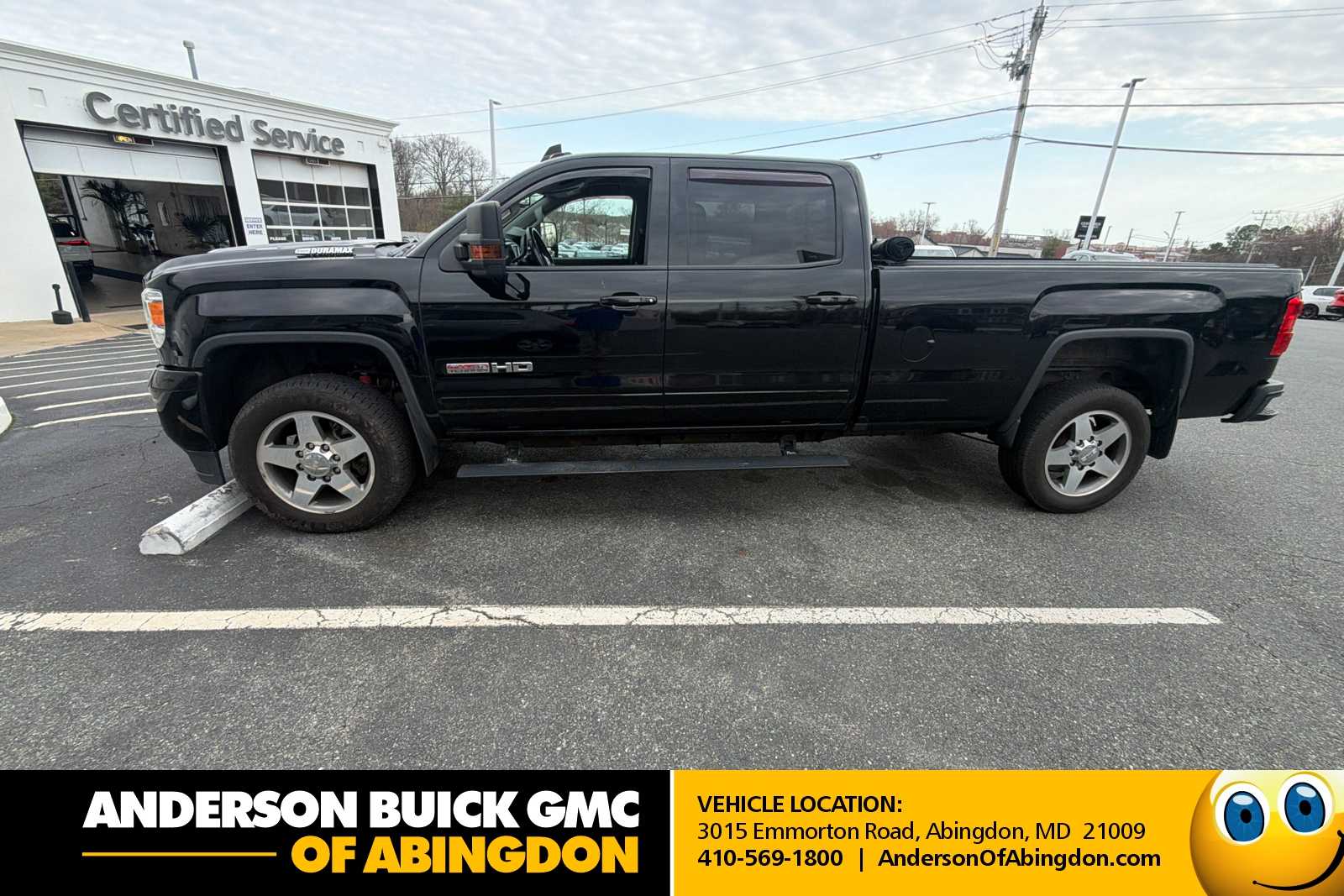 Onyx Black 2019 GMC Sierra 2500HD SLT Crew Cab 4WD Pickup Truck Four-Wheel Drive 6-Speed Automatic
