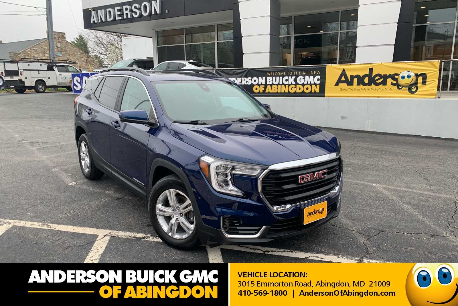 Marine Metallic 2022 GMC Terrain SLE FWD SUV / Crossover Front-Wheel Drive 9-Speed Automatic