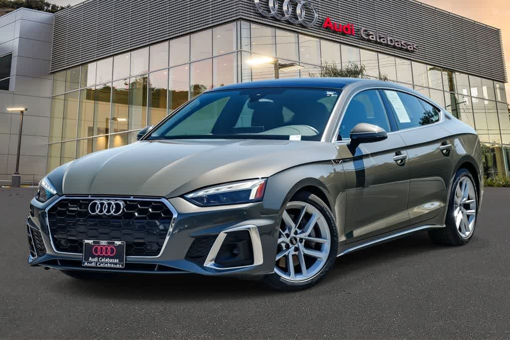 Chronos Gray Metallic 2023 Audi A5 Sportback Sedan All-Wheel Drive 7-Speed Automatic