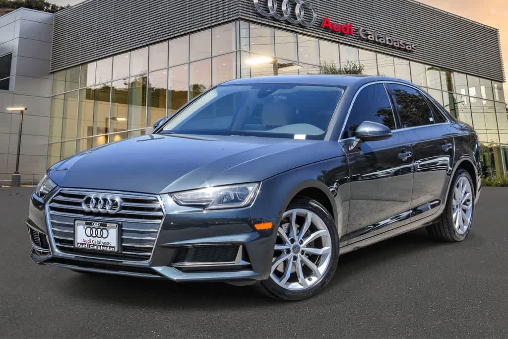 Gray 2019 Audi A4 Premium 40 TFSI FWD Sedan Front-Wheel Drive 7-Speed Automatic