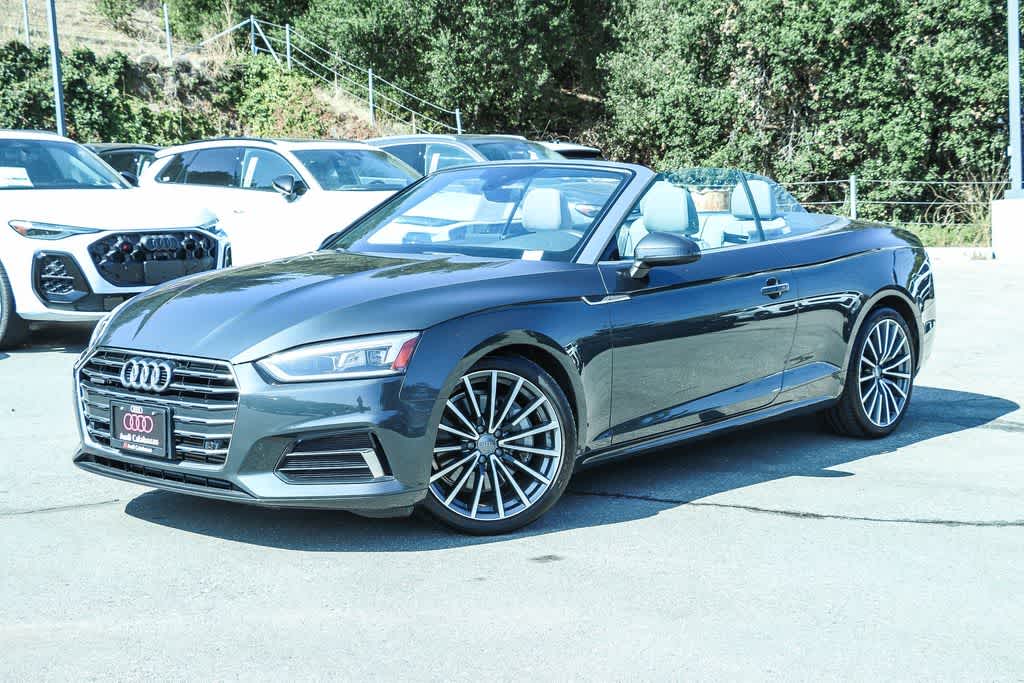 Gray 2018 Audi A5 Convertible All-Wheel Drive 7-Speed Automatic