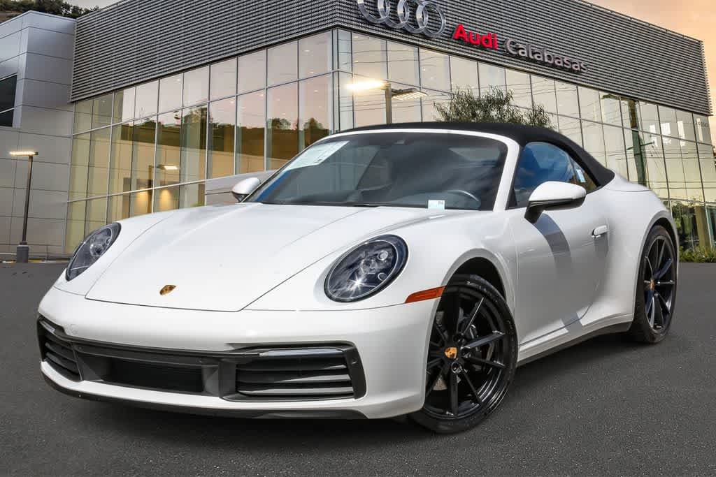 White 2020 Porsche 911 Carrera Cabriolet RWD Convertible Rear-Wheel Drive Automatic