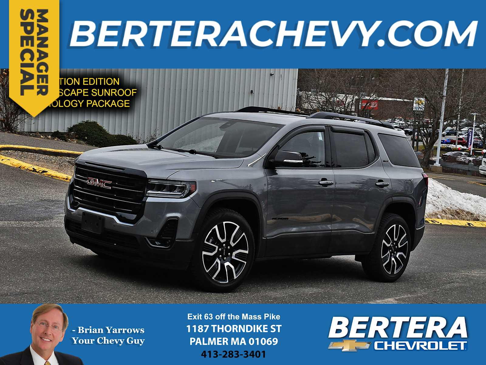 Gray (Satin Steel Metallic) 2021 GMC Acadia SLT AWD SUV / Crossover Four-Wheel Drive 9-Speed Automatic