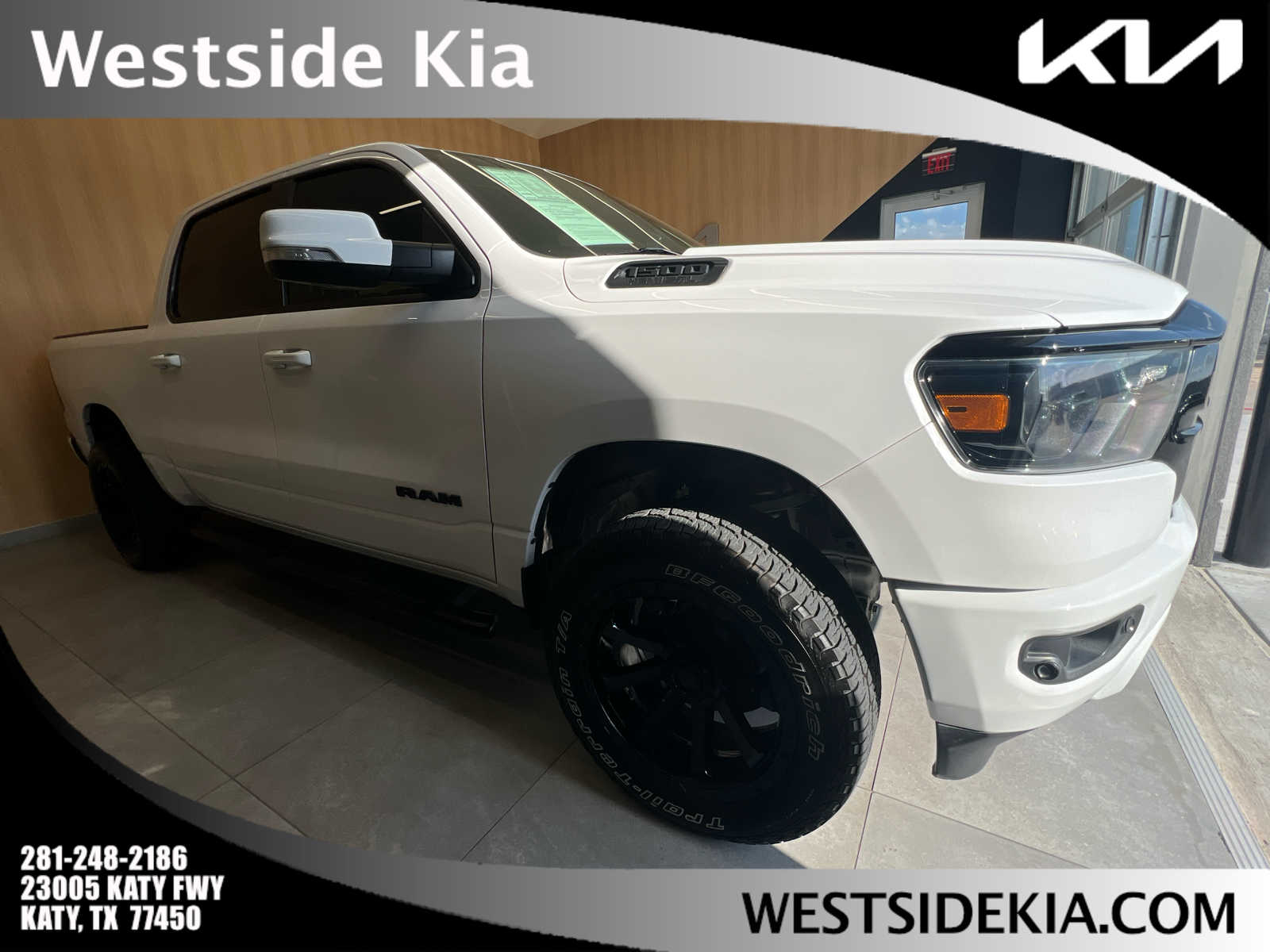 2020 Ram 1500 Lone Star Bright White Clearcoat at AutoNation Chevrolet Gulf Fwy