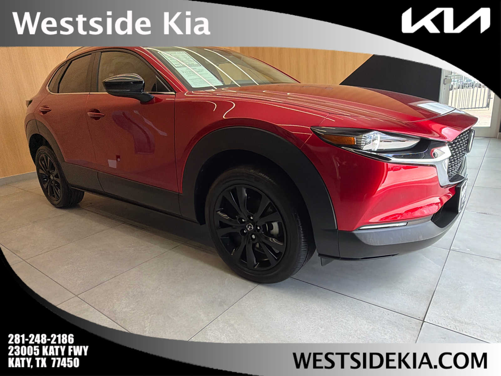 2025 Mazda CX-30 2.5 S Select Sport Soul Red Crystal Metallic at AutoNation USA Houston