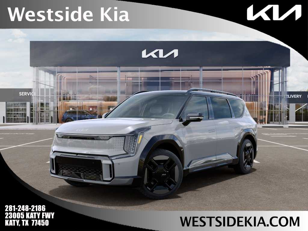 2026 Kia EV9 GT-Line Wolf Gray/Ebony Black Roof at Beck & Masten Kia