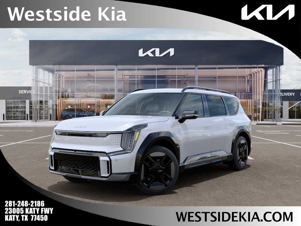 2026 Kia EV9 GT-Line Glacial White Pearl at Westside Kia