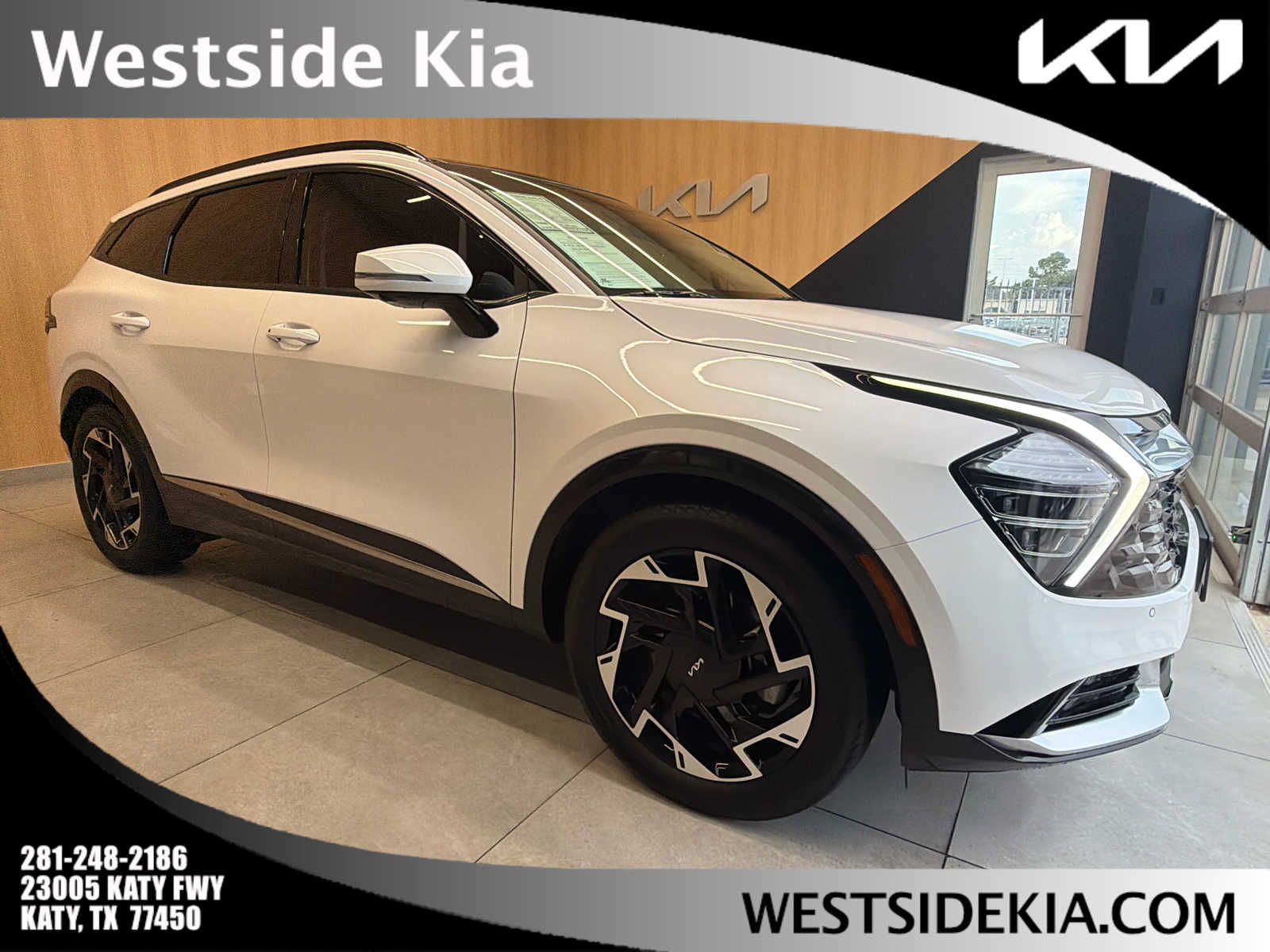 2024 Kia Sportage SX-Prestige Glacial White Pearl at Lone Star Chevrolet