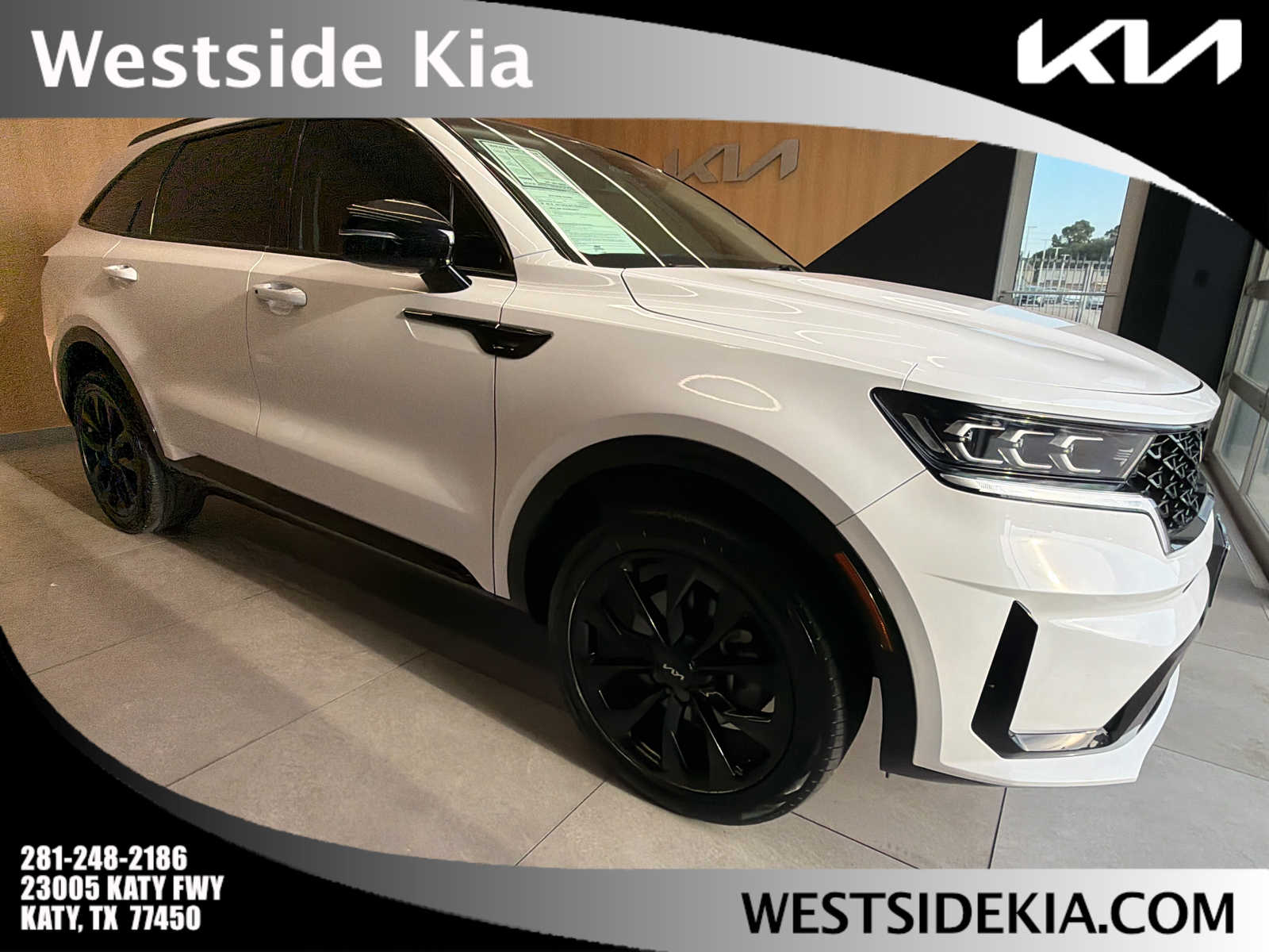 2023 Kia Sorento SX Glacial White Pearl at Baytown Ford