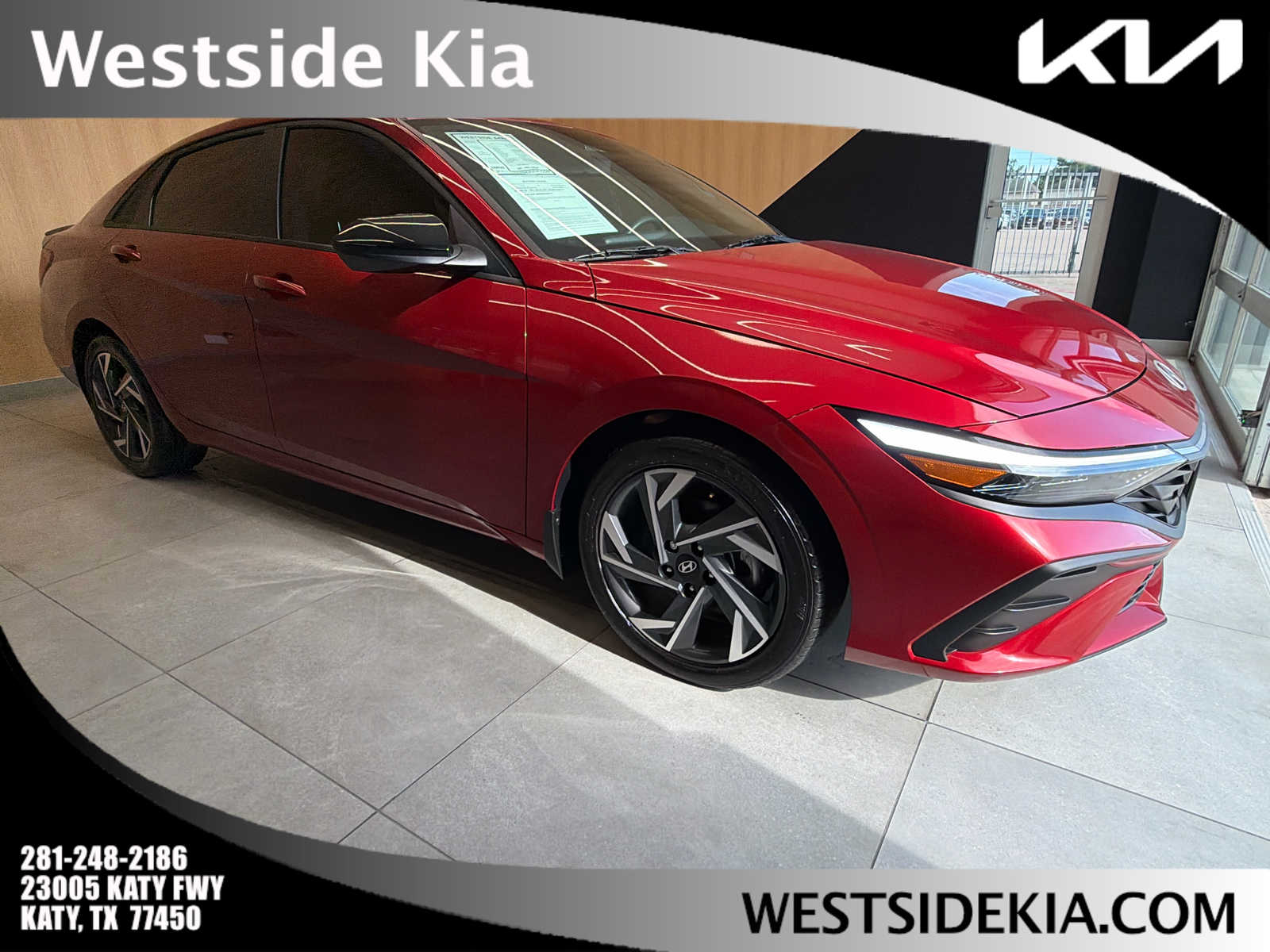 2025 Hyundai Elantra SEL Sport Ultimate Red at AutoNation USA Houston