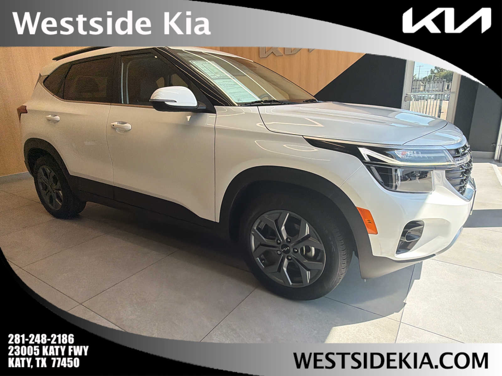 2024 Kia Seltos S Snow White Pearl at Westside Kia