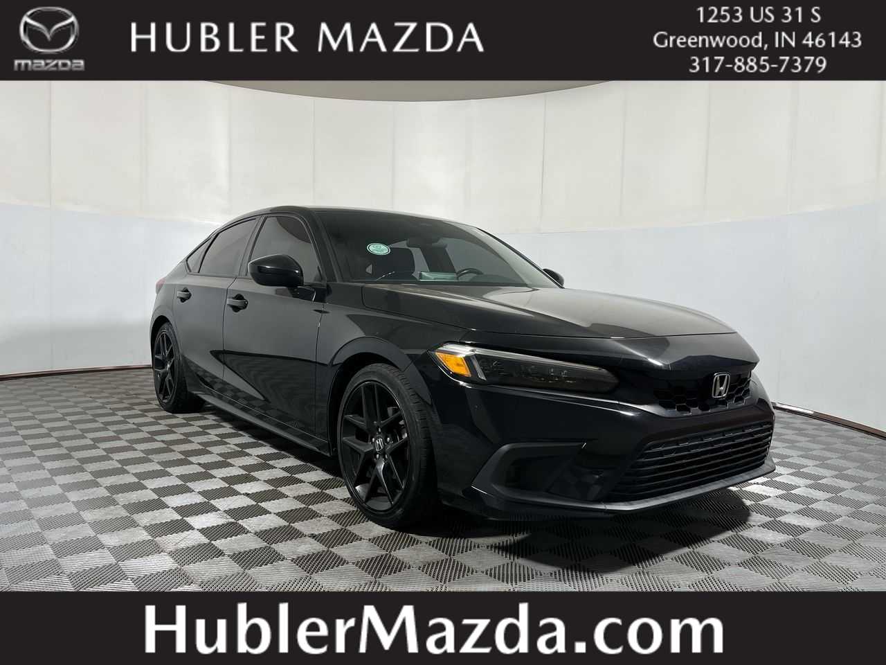 Crystal Black Pearl 2023 Honda Civic Hatchback Hatchback Front-Wheel Drive 6-Speed Manual