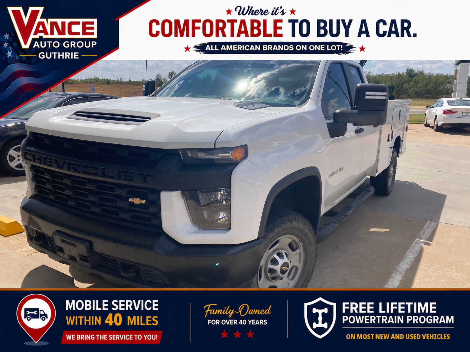 Summit White 2021 Chevrolet Silverado 2500HD Pickup Truck Four-Wheel Drive 6-Speed Automatic