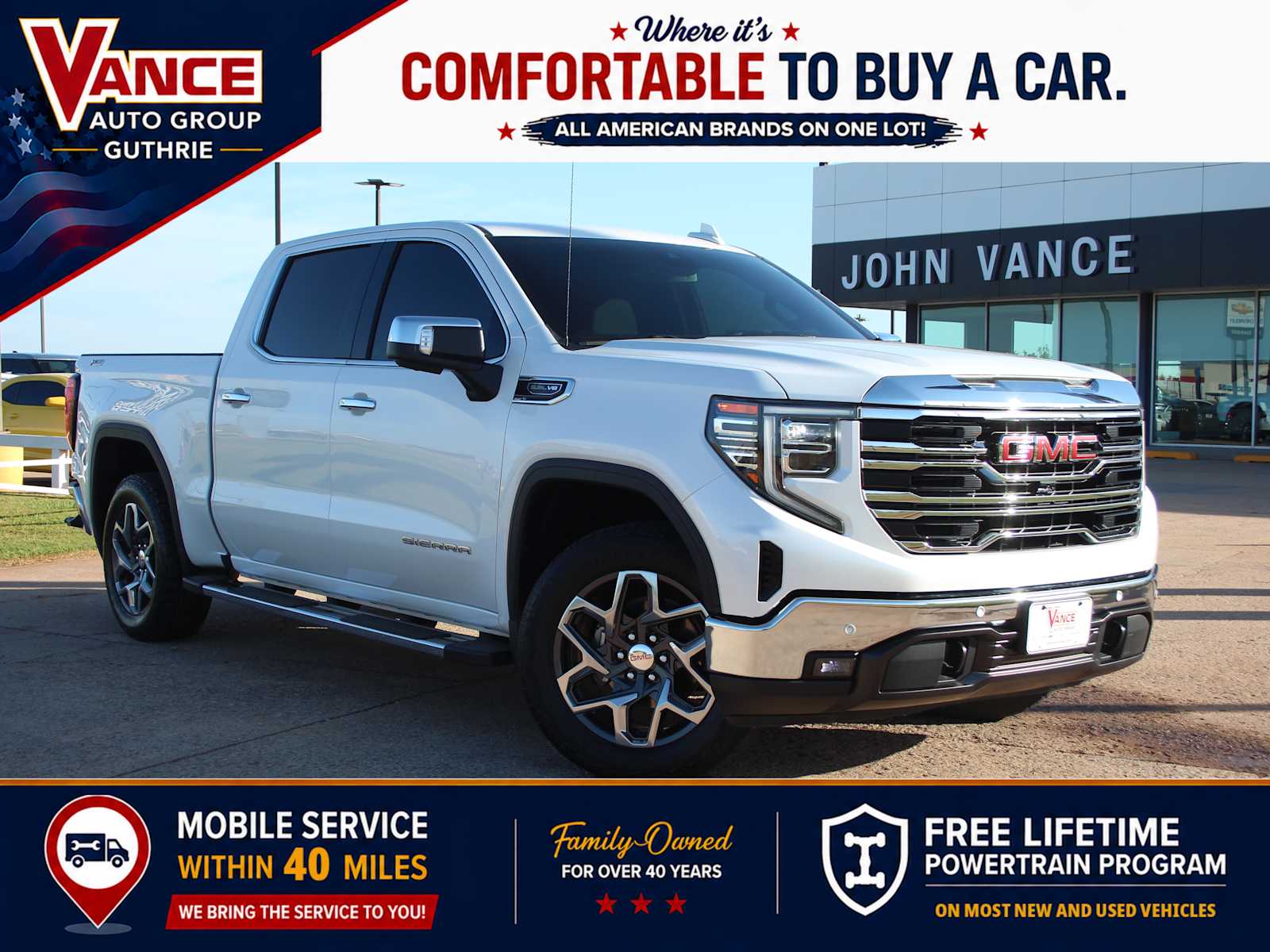 White Frost Tricoat 2024 GMC Sierra 1500 Pickup Truck Four-Wheel Drive Automatic