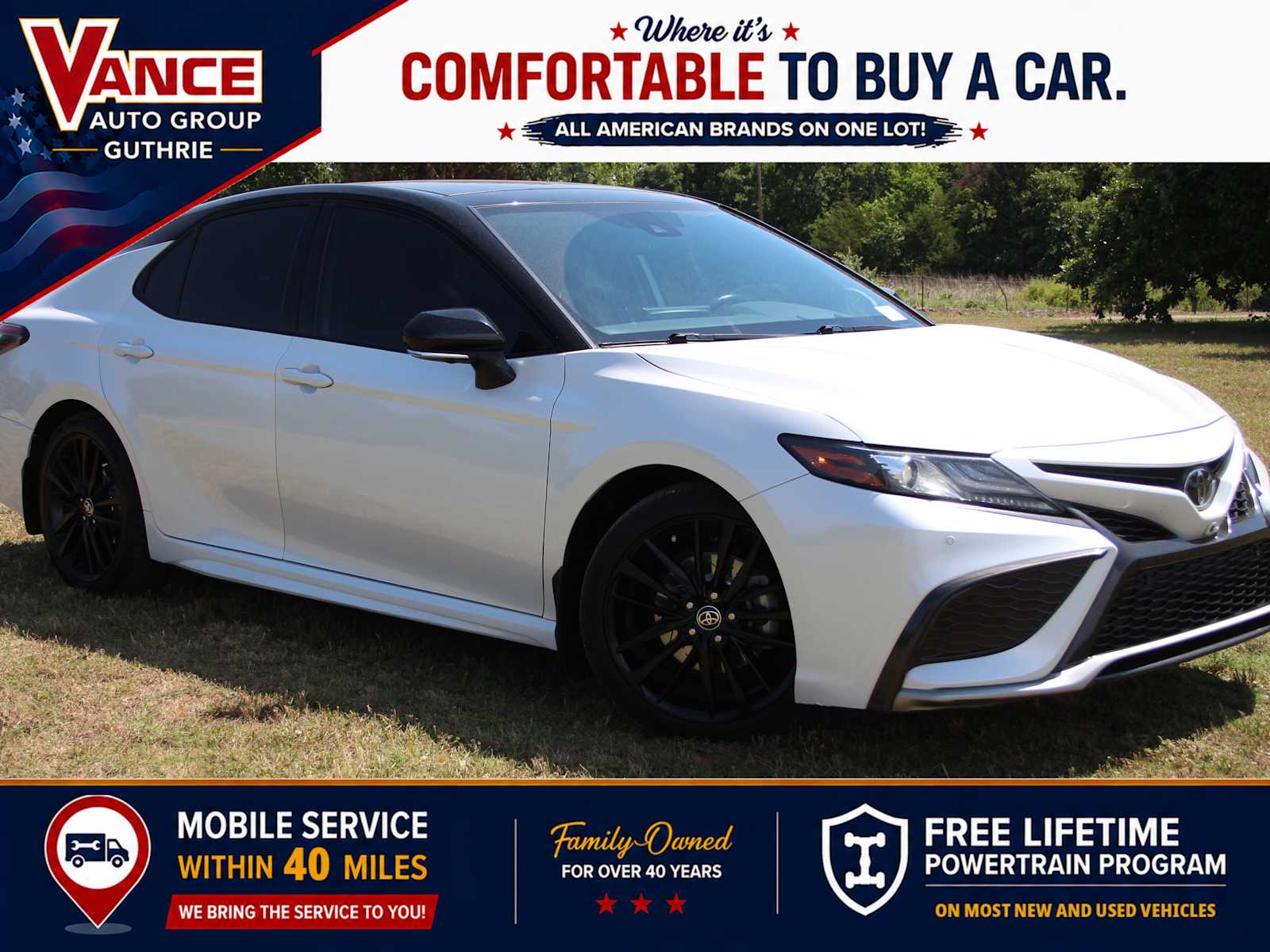 Wind Chill Pearl/Midnight Black Metallic 2022 Toyota Camry XSE V6 FWD Sedan Front-Wheel Drive 8-Speed Automatic
