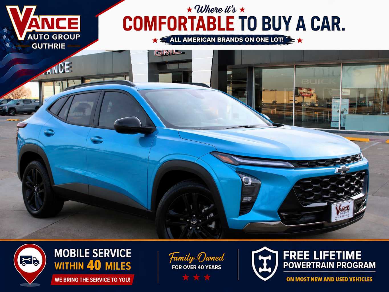 Marina Blue Metallic 2025 Chevrolet Trax Activ FWD SUV / Crossover Front-Wheel Drive 6-Speed Automatic