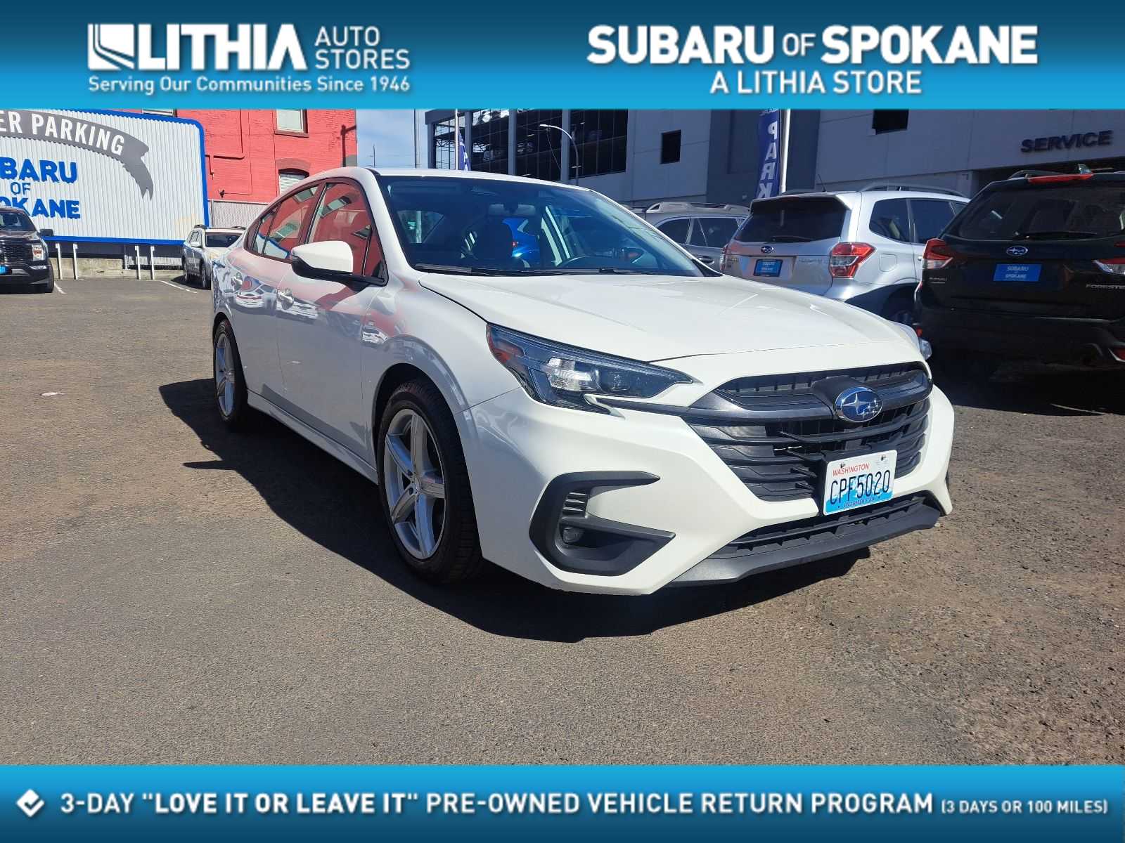 Crystal White Pearl 2023 Subaru Legacy Sedan All-Wheel Drive Continuously Variable Transmission