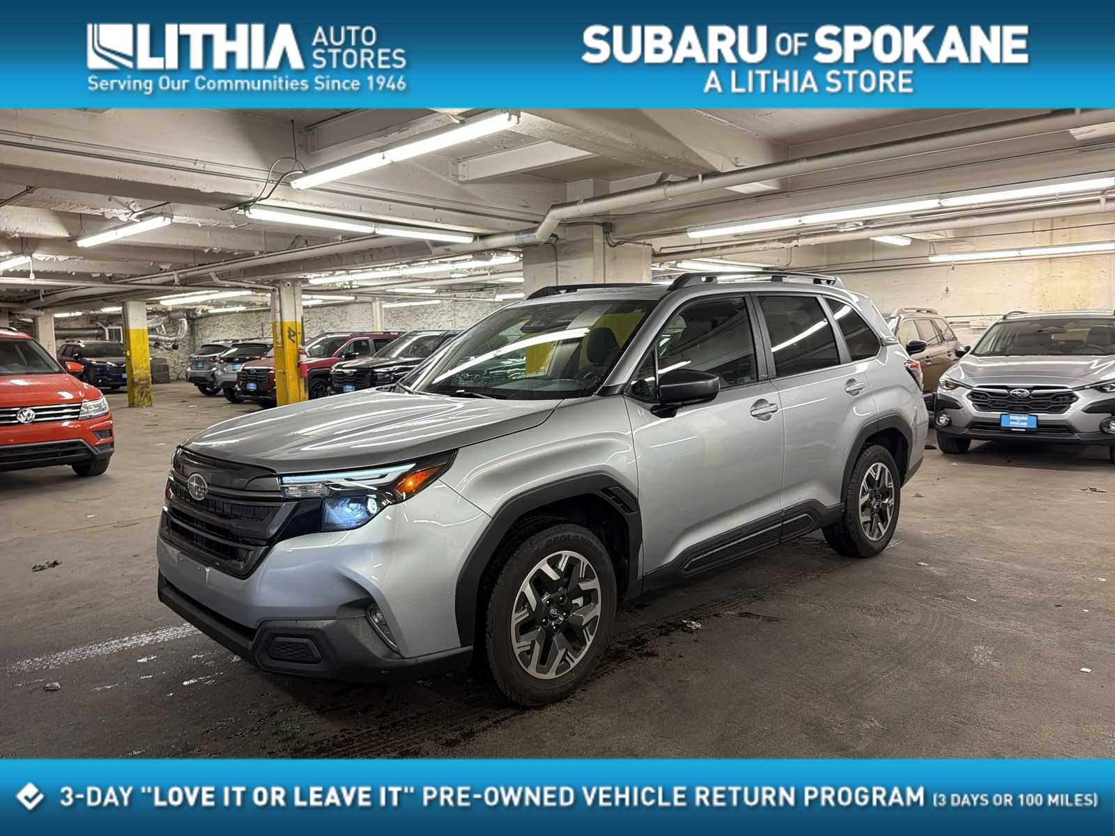 Ice Silver Metallic 2026 Subaru Forester SUV / Crossover All-Wheel Drive Continuously Variable Transmission