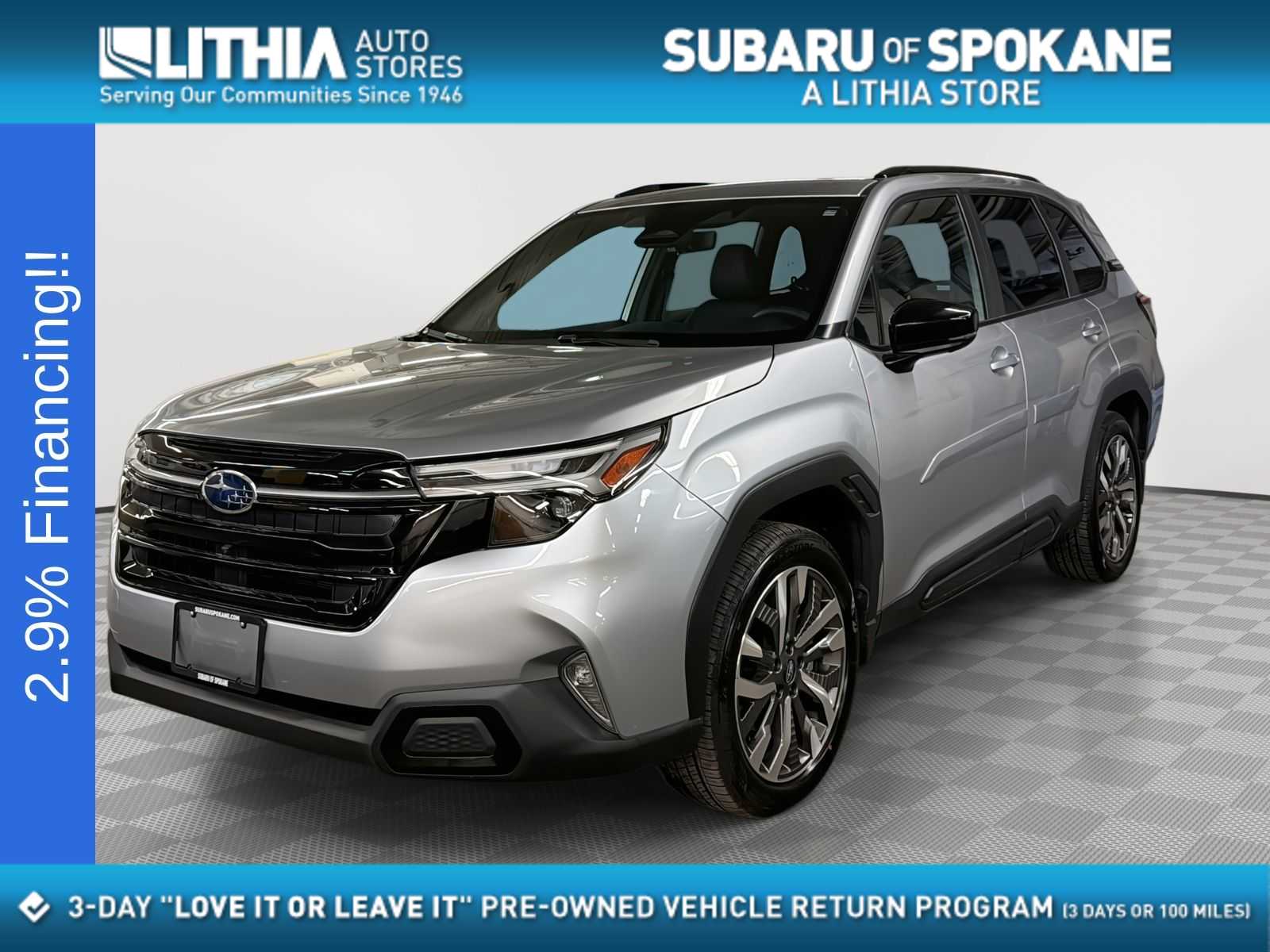 Ice Silver Metallic 2026 Subaru Forester Touring Crossover AWD SUV / Crossover All-Wheel Drive Continuously Variable Transmission