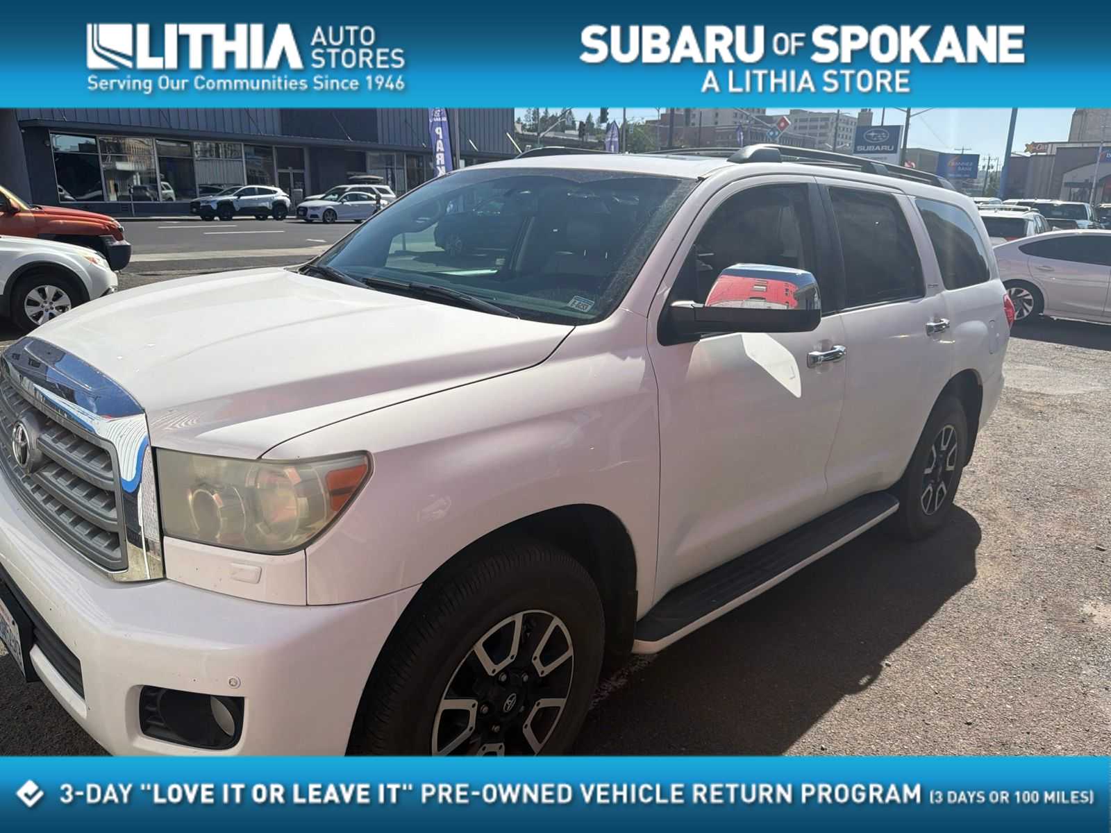 Super White 2008 Toyota Sequoia SUV / Crossover Four-Wheel Drive 6-Speed Automatic