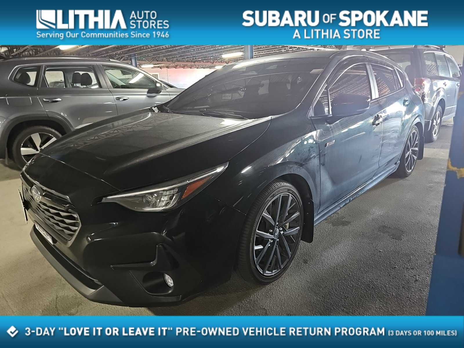 Crystal Black Silica 2024 Subaru Impreza Wagon All-Wheel Drive Automatic