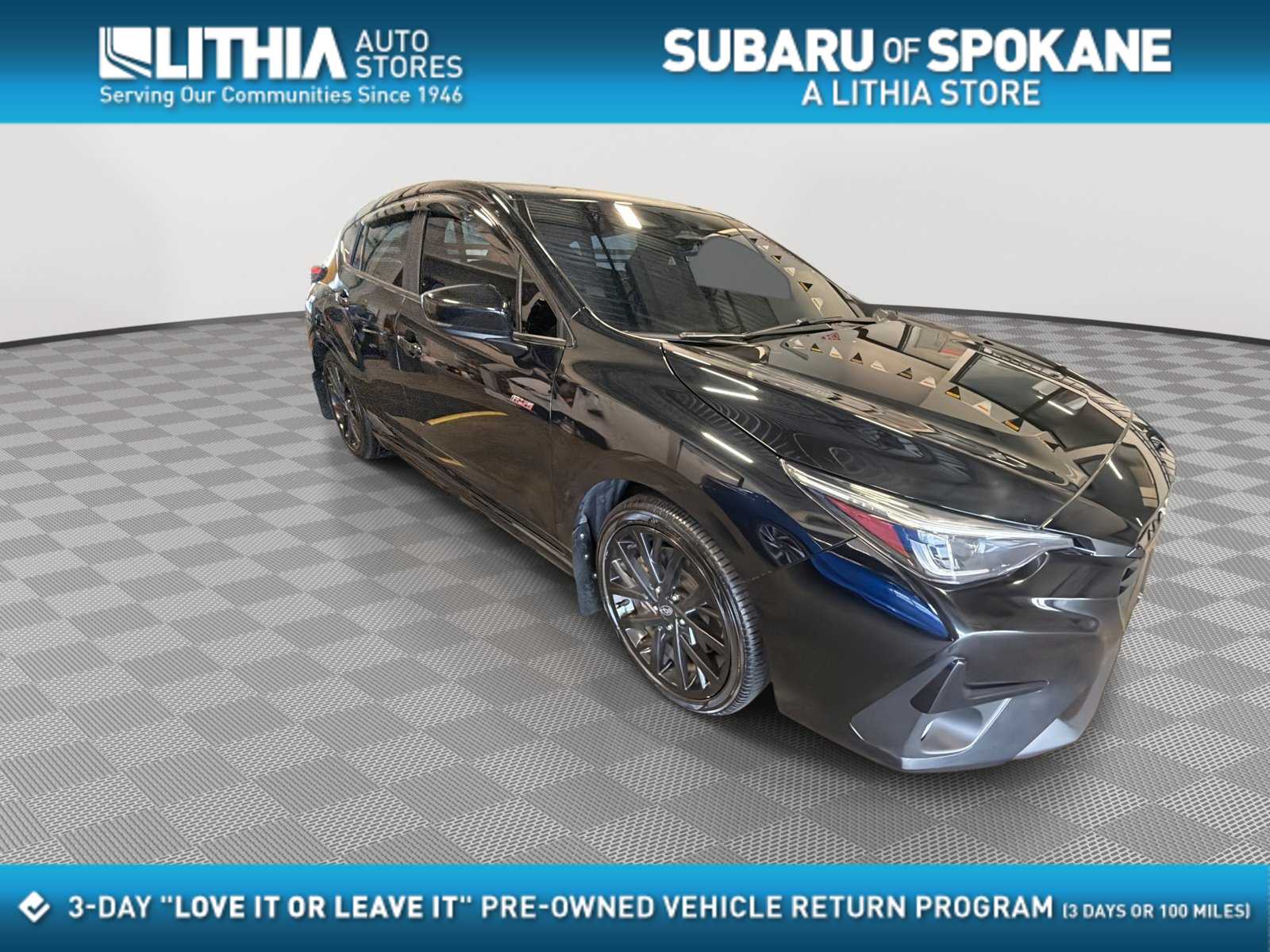 Crystal Black Silica 2024 Subaru Impreza Wagon All-Wheel Drive Continuously Variable Transmission