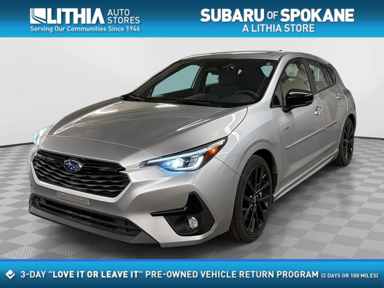 Ice Silver Metallic 2025 Subaru Impreza RS AWD Wagon All-Wheel Drive Continuously Variable Transmission