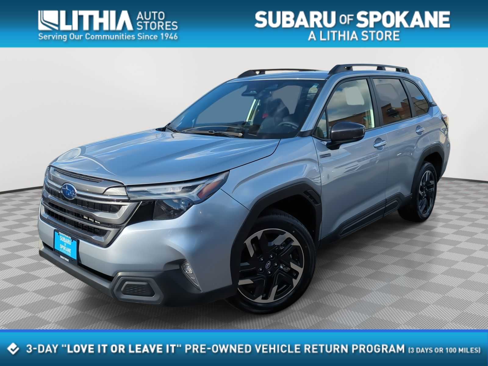 Ice Silver Metallic 2025 Subaru Forester Hybrid Limited AWD SUV / Crossover All-Wheel Drive Continuously Variable Transmission