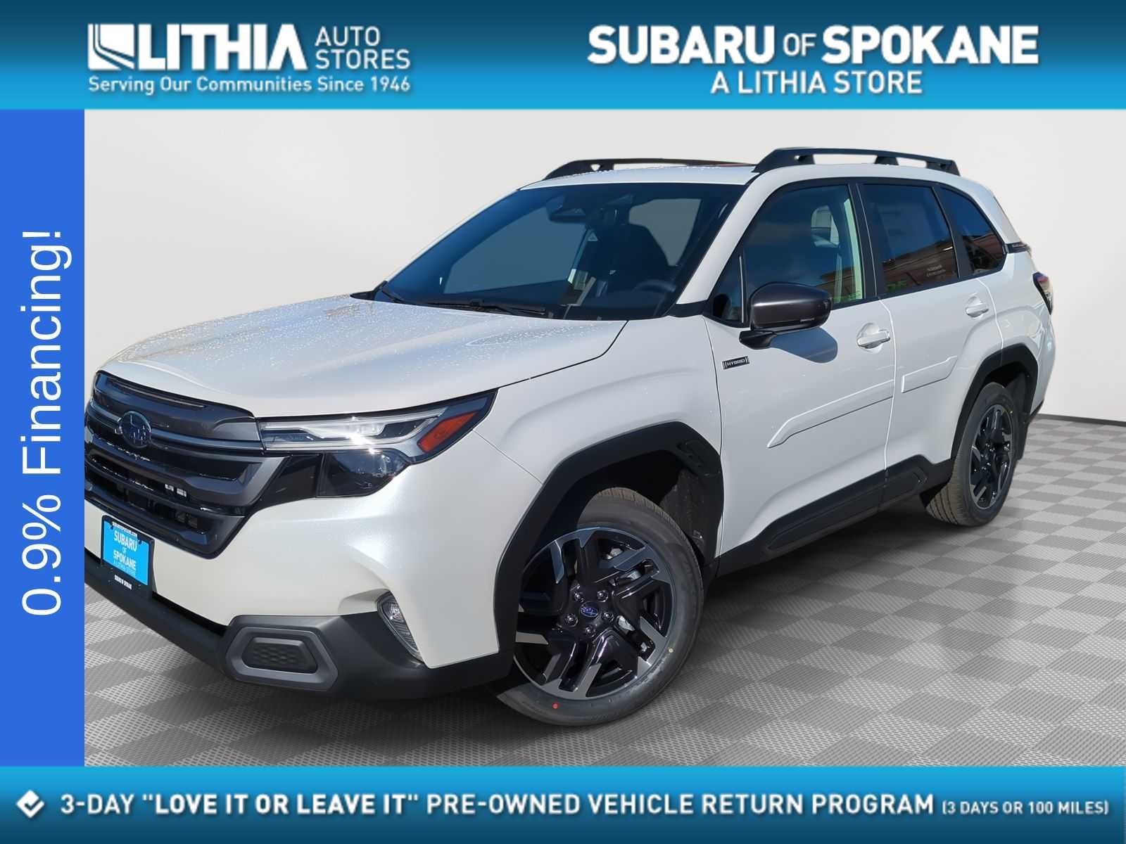 Crystal White Pearl 2025 Subaru Forester Hybrid Limited AWD SUV / Crossover All-Wheel Drive Continuously Variable Transmission